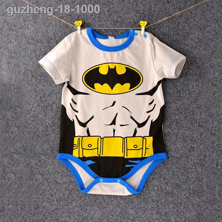 ❇℗SUPERMAN Áo Liền Quần 100% Cotton Cho Bé Trai