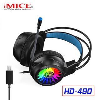 Headphone / CHỤP TAI Gaming IMICE HD-490 Led (Jack cắm USB 7.1)