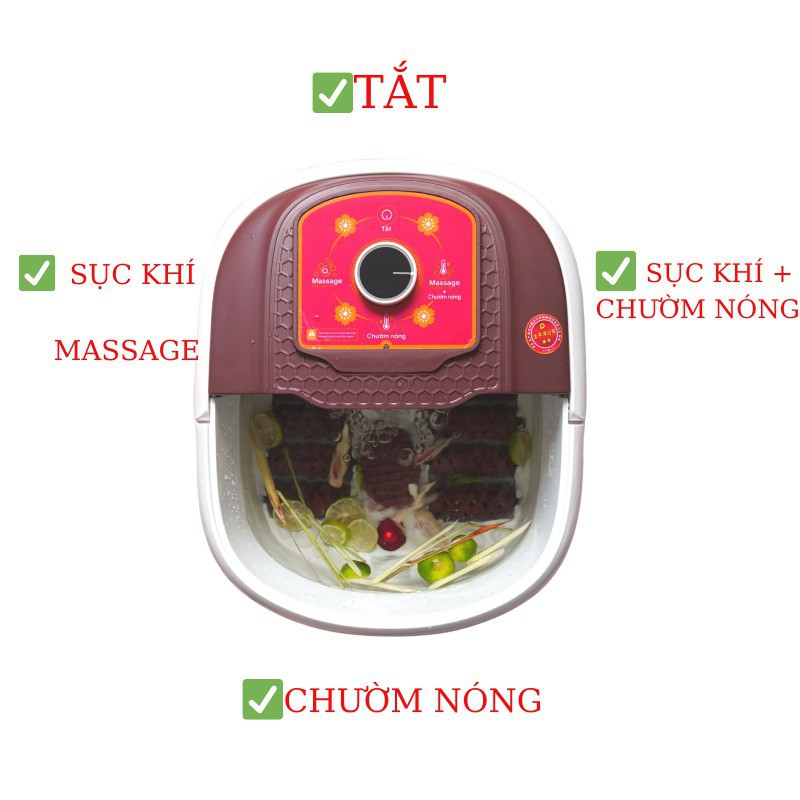 Máy ngâm chân massage JVJ hồng ngoại , Chậu ngâm chân cao cấp, Bh 6 tháng