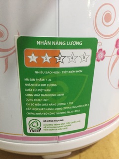 Nồi cơm điện Kim Cương 12R 1.2L