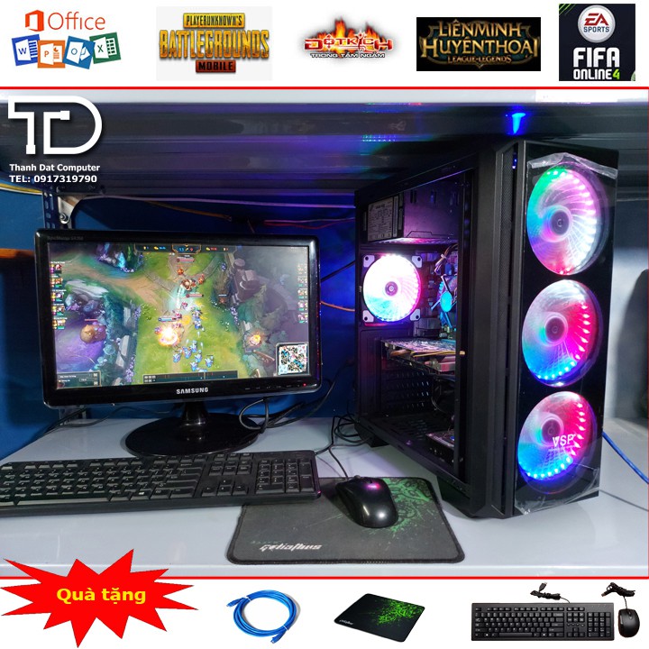 [Mã ELMSDAY giảm 6% đơn 2TR] Bộ máy tính core i5, ram 8GB, ổ SSD chơi game LOL, FIFA, CF, GTA, PUBG, game giả lập Mobi | WebRaoVat - webraovat.net.vn