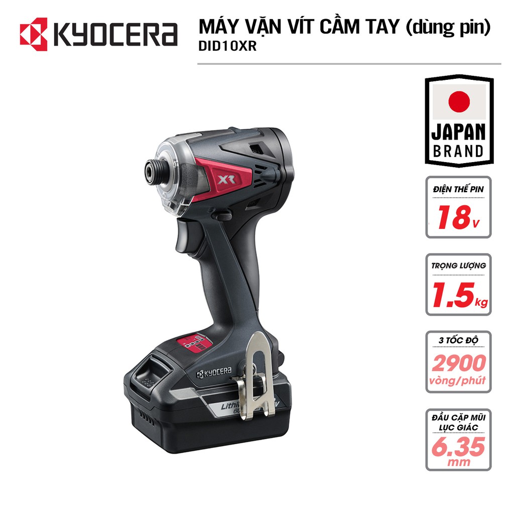 Máy bắn, bắt, vặn vít cầm tay RYOBI (KYOCERA)- DID10XR