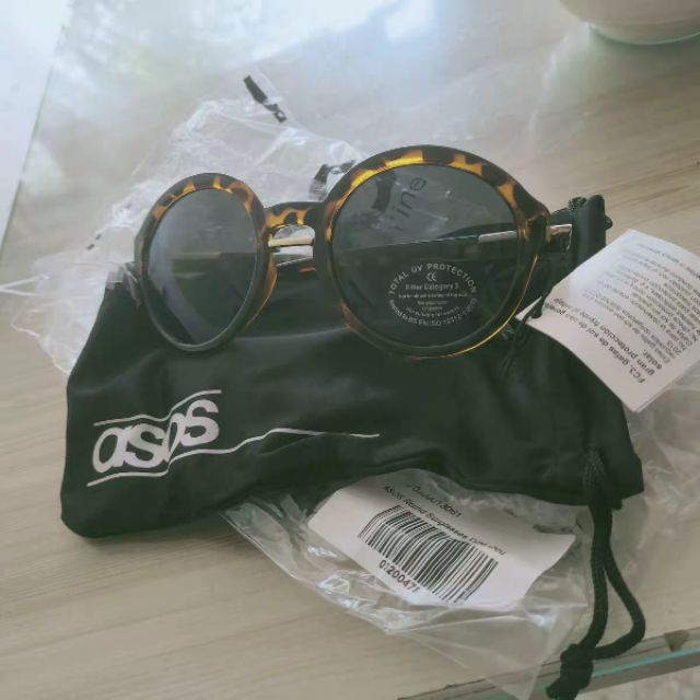 Kính mát Asos round sunglasses with dou