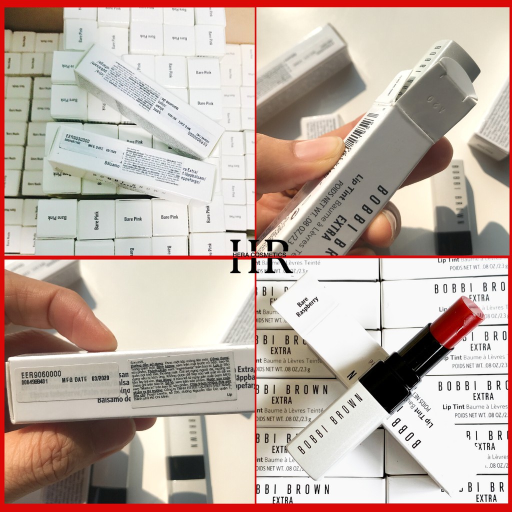 Son dưỡng môi có màu Bobbi Brown extra lip tint- bare pink-melon-punch-rasberry-nude | BigBuy360 - bigbuy360.vn