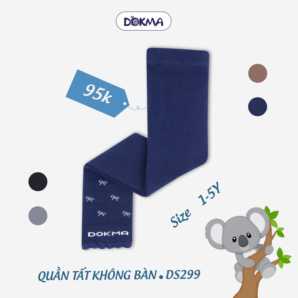 Dokma - Quần tất bé gái 1-5 tuổi Cotton, dày dặn, co giãn cực tốt  DS299
