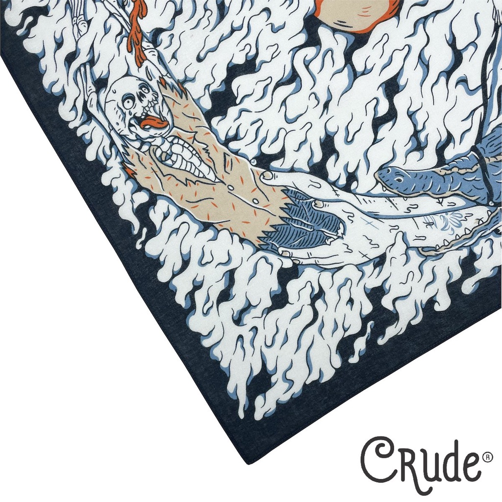 Khăn Bandana Retro họa tiết Samsara - Crude VN