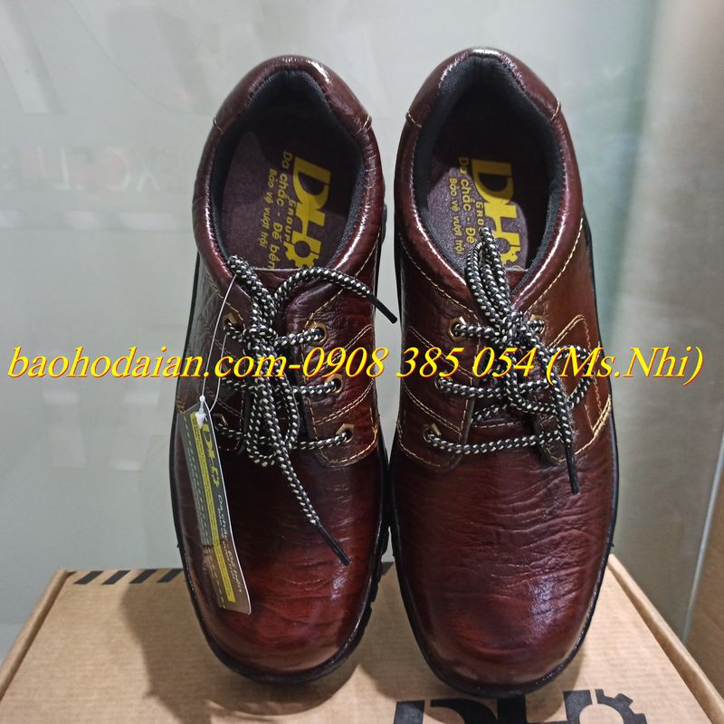 Giày bảo hộ lao động thấp cổ màu nâu chính hãng DH-group 01