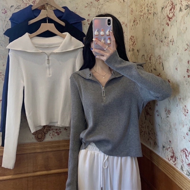 Quần áo mùa thu mới cho phụ nữ 2021, áo mùa xuân, kiểu mới, áo len dài tay, áo khoác nổ, mỏng | BigBuy360 - bigbuy360.vn