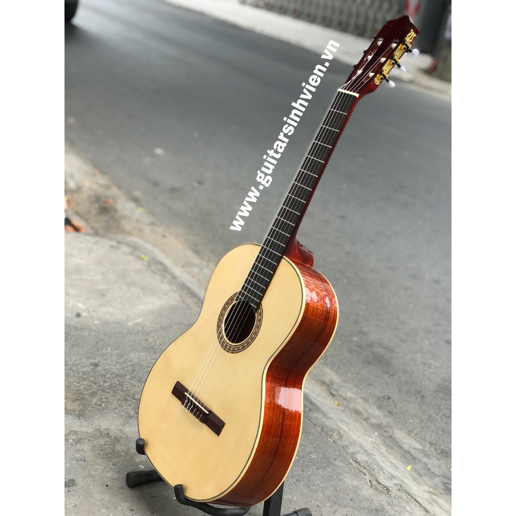 Guitar classic GỖ NGUYÊN TẤM CÓ TY CHỈNH CẦN SV-C2 _ đàn guitar classic gỗ thịt giá rẻ