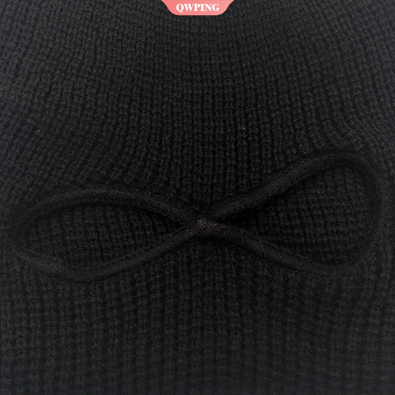 Mũ Trùm Đầu Và Mặt Nạ 2 Lỗ Bằng Vải Len Che Phủ Toàn Bộ Gương Mặt Dành Cho Nam Và Nữ