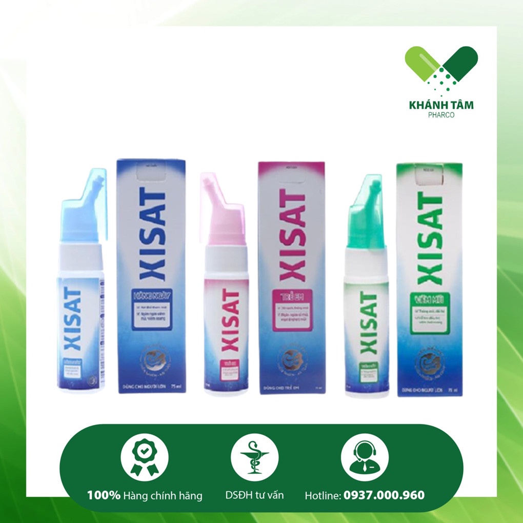 ! Dung dịch xịt mũi XISAT [sixat, xixat, sisat]
