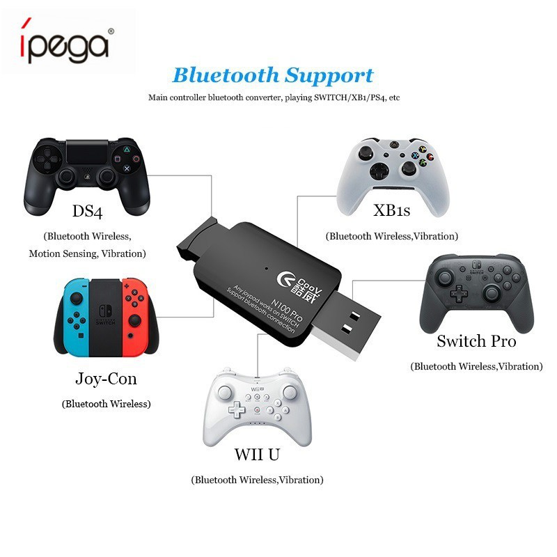 Đầu kết nối tay cầm n100 Pro cho máy chơi game Nintendo Switch PS4 Xbox PC