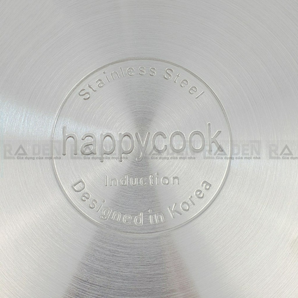 Chảo cạn từ inox 3 đáy size 28cm Happycook