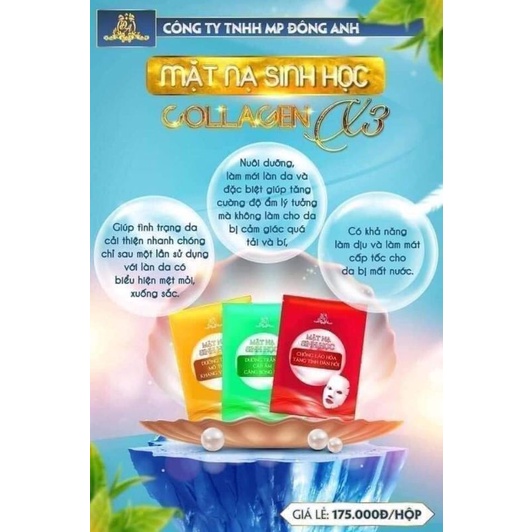 Mặt nạ Collagen X3 Luxury Mỹ phẩm Đông Anh - Mặt nạ dưỡng da chống lão hóa
