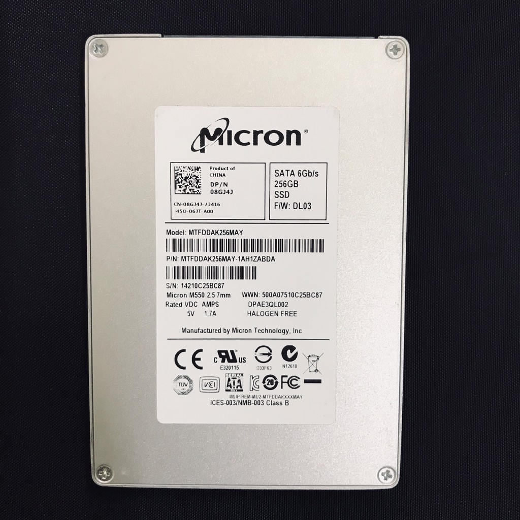 Ổ cứng SSD SATA Micron 256GB tốc độ 6Gb/s (Bảo hành 36 tháng) | WebRaoVat - webraovat.net.vn