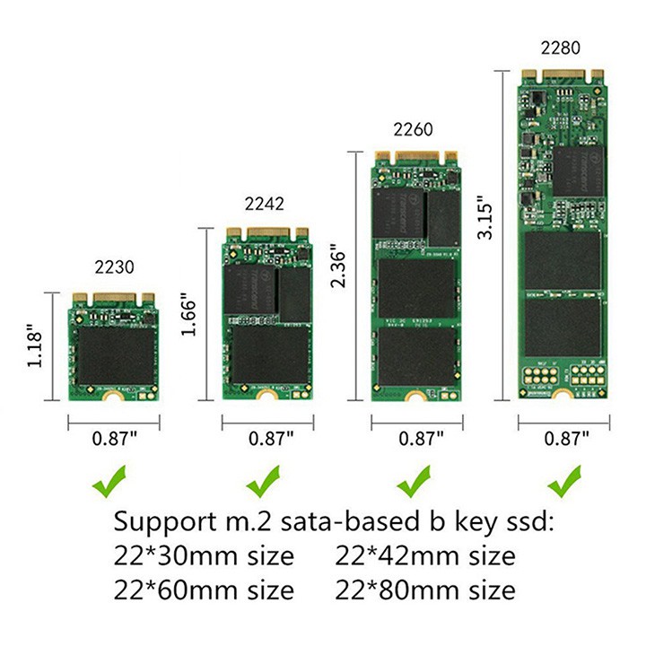 Box SSD M.2 SATA USB-A-C 3.1 3NU31 BX16