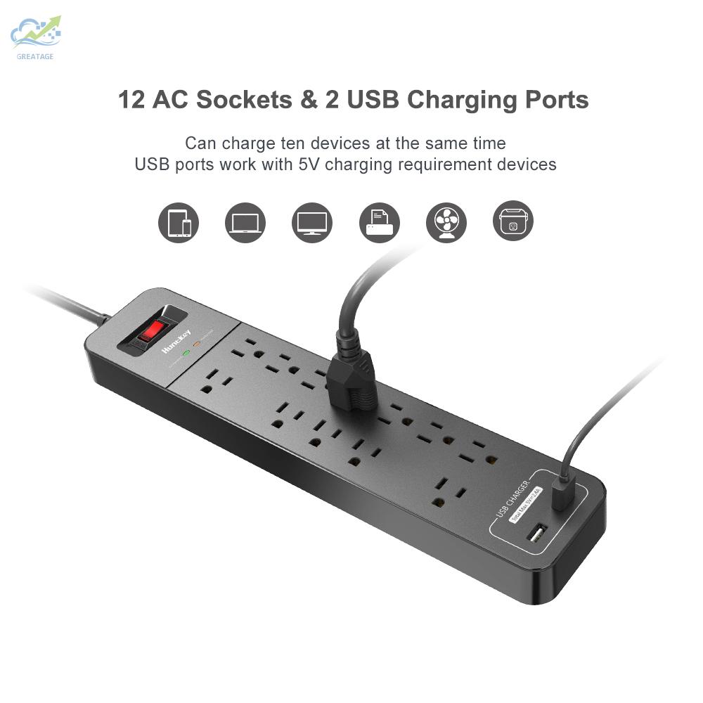 Ổ Cắm Điện G Hunkey Smc127 12 Ac 2 Cổng Usb-A