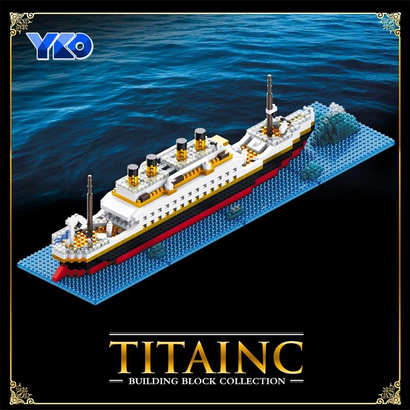 Mô Hình Tàu titanic mini Đồ Chơi Giáo Dục Cho Bé