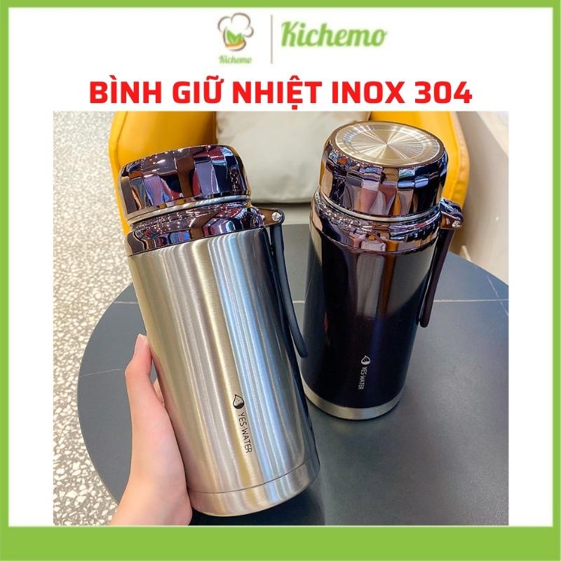 Bình giữ nhiệt Inox 304 Bình đựng nước nóng lạnh cao cấp không gỉ