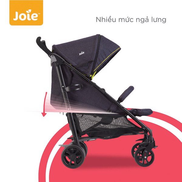 [Mã MKBC13 giảm 80k đơn 1 triệu] Xe đẩy trẻ em Joie Brisk LX Denim Zest