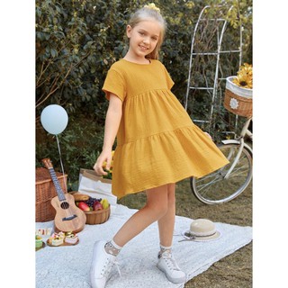 Váy Muslin cộc tay