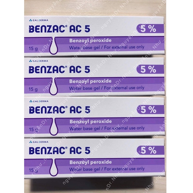 Gel giảm mụn Benzac AC 5 Bpo oxy