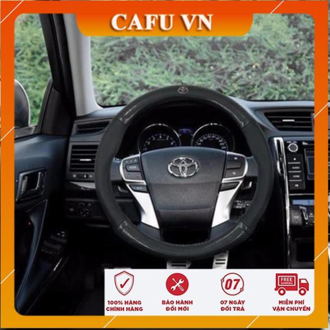 Bọc vô lăng Carbon vô lăng xe hơi chống trơn, chống trượt, logo full hãng xe - CAFU VN