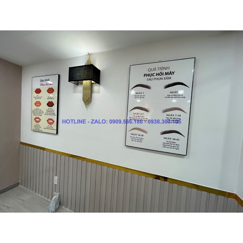 TRANH SPA PHUN XĂM THẨM MỸ SANG TRỌNG HIỆN ĐẠI CHO SPA - THẨM MỸ VIỆN