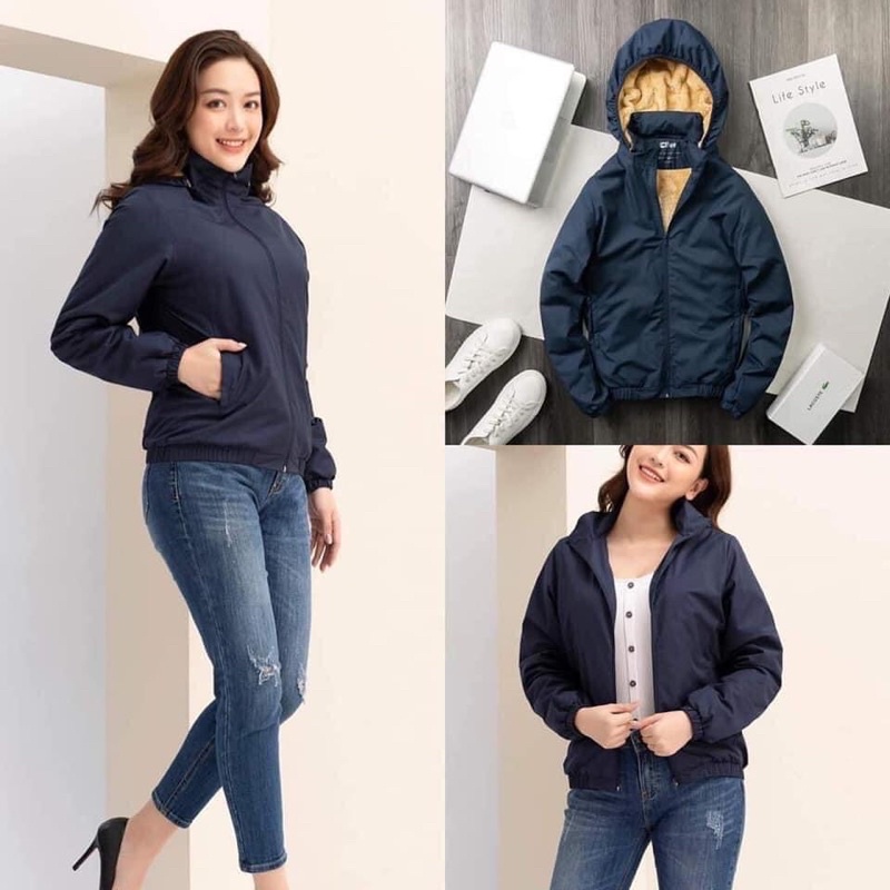 Áo gió lót lông cbee có mũ