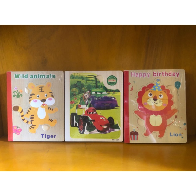 Sách gỗ ghép hình-đồ chơi gỗ lắp ráp thông minh cho bé từ 2 tuổi