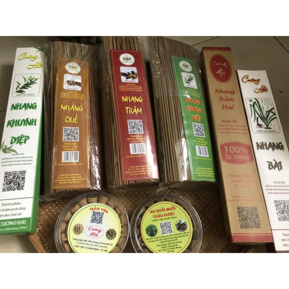 Nhang trầm Huế sạch 100% không hóa chất -Cường Hải, bó 500gr - 300 que, 100% chính hãng, binnhi, tphcm
