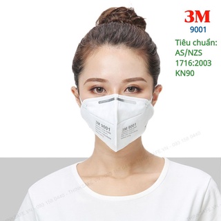 COMBO 5 CÁI KHẨU TRANG CHỐNG DỊCH CHÍNH HÃNG 3M 9001 , KHẨU TRANG Y TẾ 4 LỚP DÀY, CÓ ĐỘ THOÁNG KHÍ CHỐNG DỊCH HIỆU QUẢ
