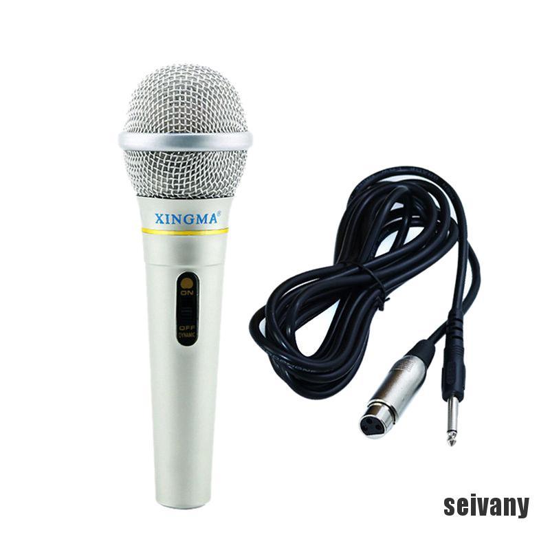 [sei] Dynamic Microphone Professional Wired Handheld Karaoke Studio For Singing Party wyf