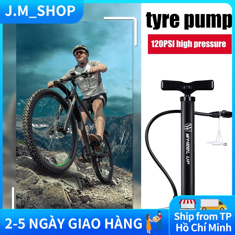 Máy bơm lốp xe đạp áp suất cao 120psi, Máy bơm khí cho xe đạp di động, Phụ tùng xe đạp