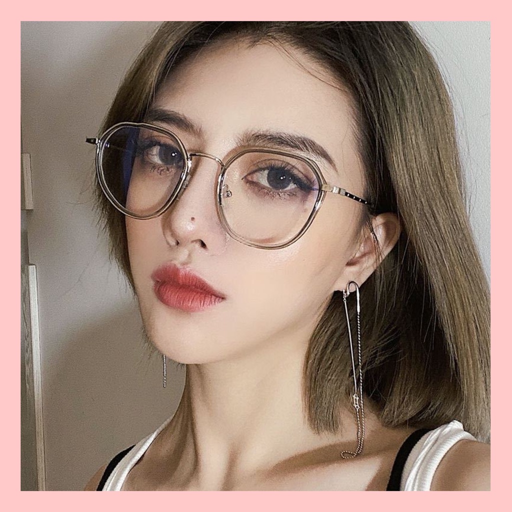 [Mới] Mắt Kính/ Kính Mắt Giả Cận Chống Bức Xạ Gọng Tròn Phong Cách Hàn Quốc Hottrend 2022.