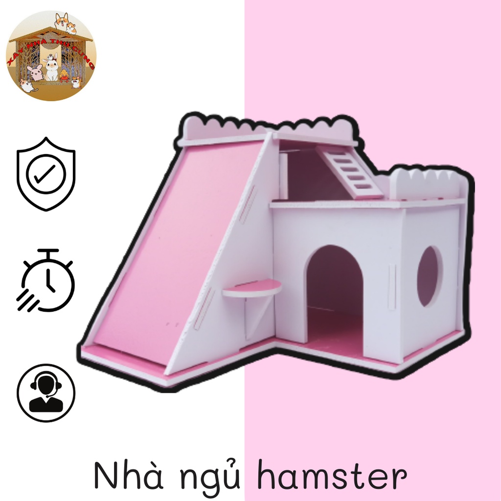 Nhà ngủ hiện đại kích thước lớn cho hamster kích thước 22x21x18cm - XNTC24
