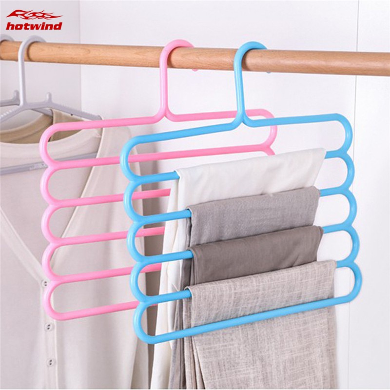 Móc treo quần áo 5 tầng chống trượt tiện lợi