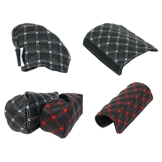 Set 2 Vỏ Bọc Tay Nắm Cần Gạt Số Giả Da Chống Trượt Trang Trí Nội Thất Xe Hơi