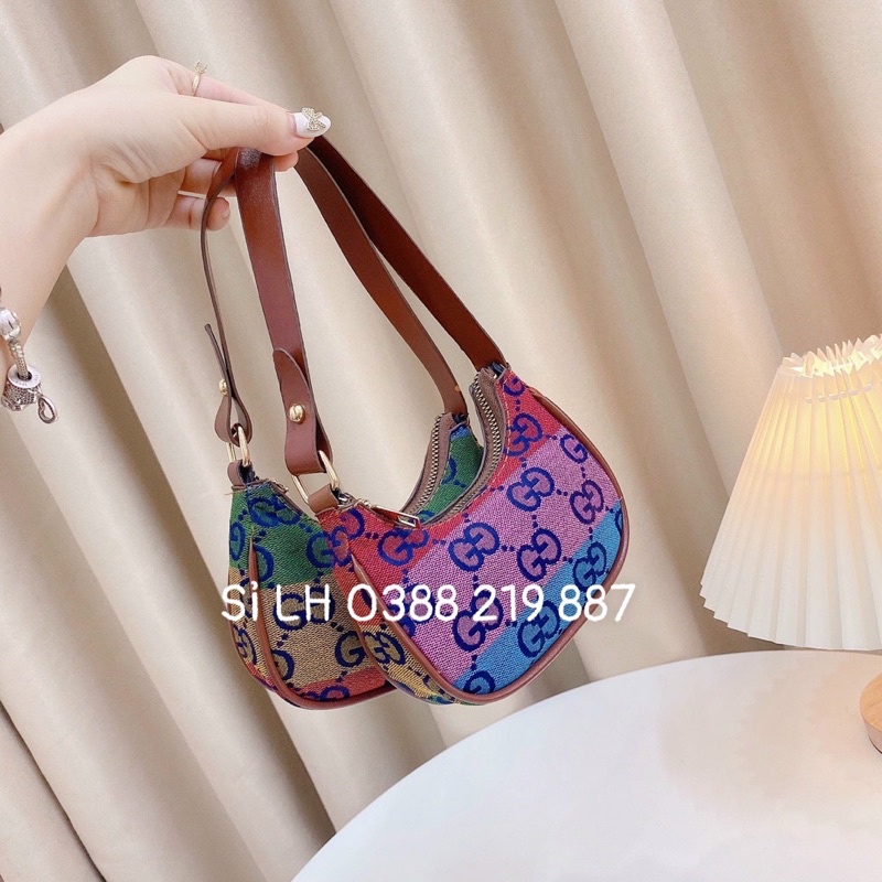 Túi Kẹp Nách Mini Vải Nhiều Hoạ Tiết Cho Bé Size 14 - MS352