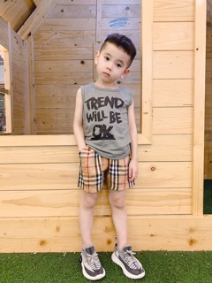 Bộ sát nách bé trai