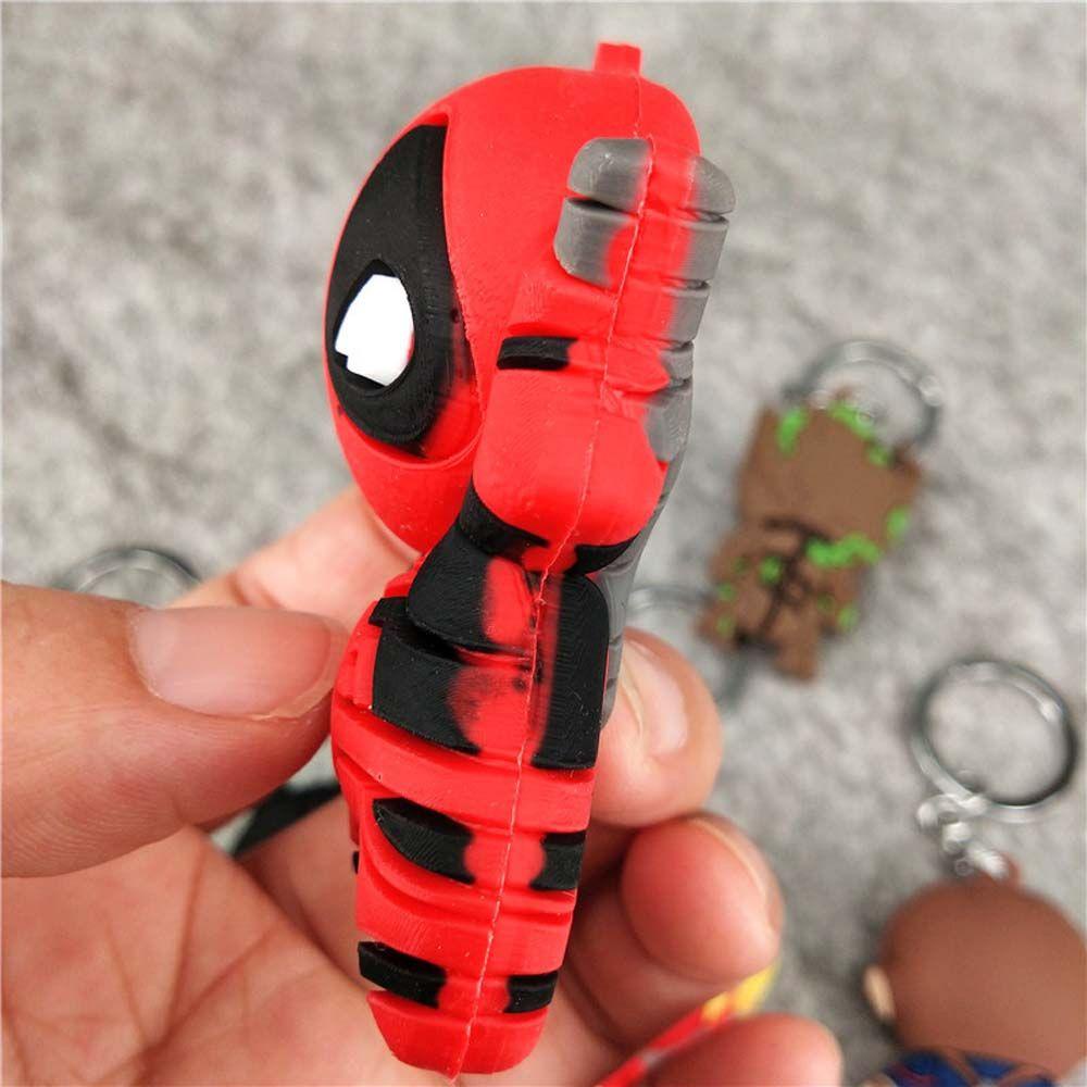 LANFY Móc Khóa Hình Nhân Vật Deadpool Phim Người Nhện