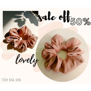 [Hàng Độc Quyền] Cột Tóc Vải Scrunchies độc quyền lụa mango óng ánh