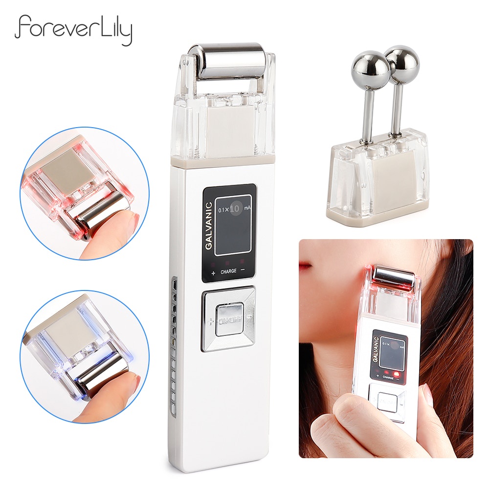 Máy massage mặt FOREVERLILY Galvanic loại bỏ mụn đầu đen làm trắng và săn chắc da