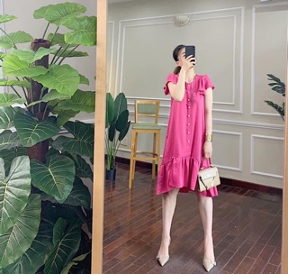 Váy hồng cánh sen siêu đẹp