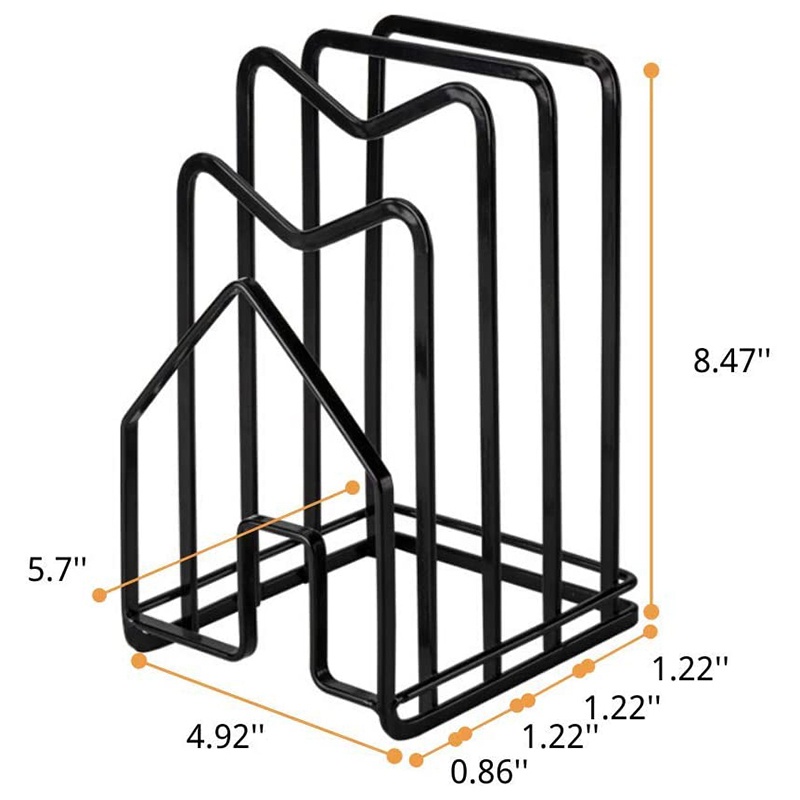 Giá Đỡ Thớt / Nắp Nồi Bằng Thép Phẳng Sắp Xếp Gọn Gàng Cho Nhà Bếp