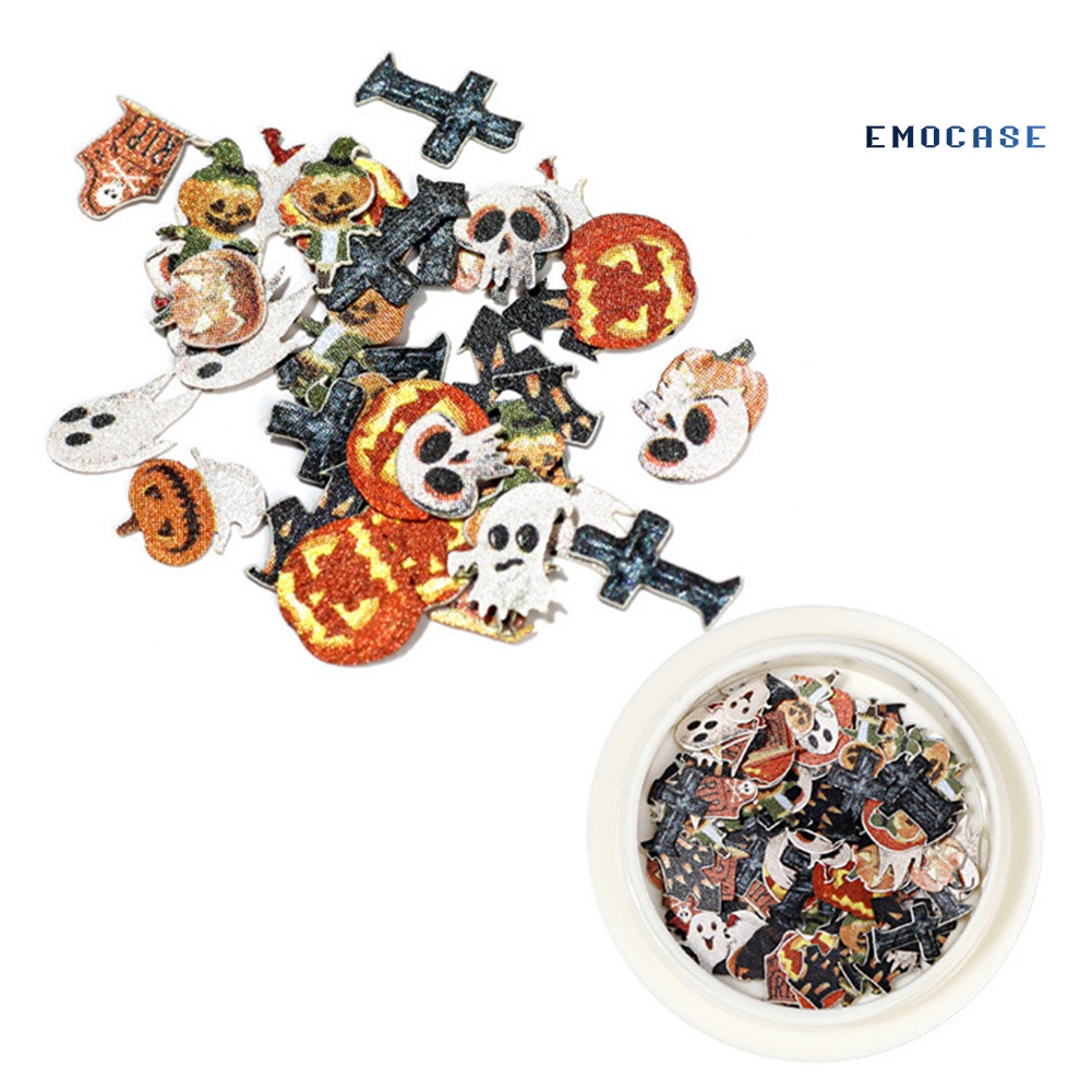 Miếng Dán Trang Trí Móng Tay Chủ Đề Halloween Nhiều Màu