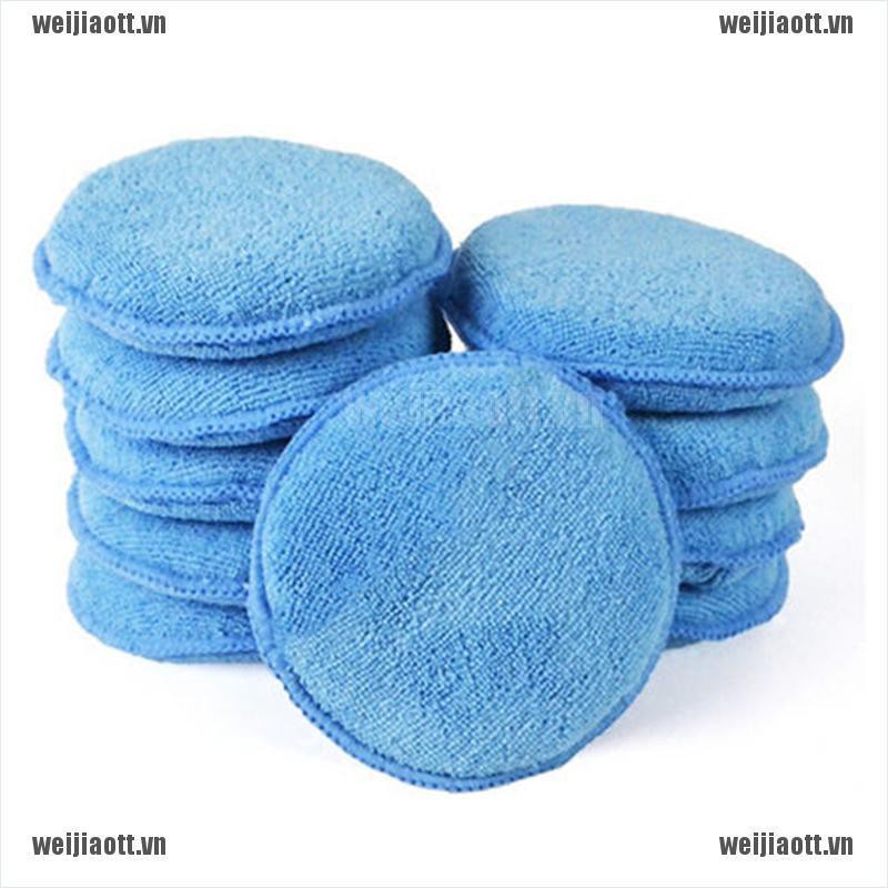 Bộ 1 miếng xốp vi sợi đánh sáp vệ sinh làm bóng chi tiết xe hơi