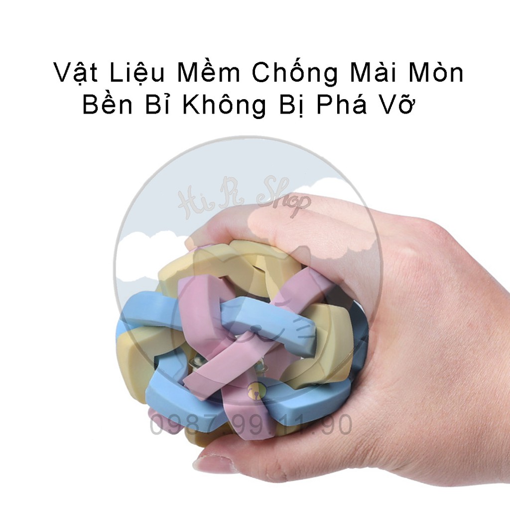 [Đồ Chơi] Bóng Chuông Hình Cầu Tam Sắc Cho Chó Mèo,Thiết Kế Cao Cấp Di Chuyển Đa Hướng Gây Thích Thú Cho Thú Cưng