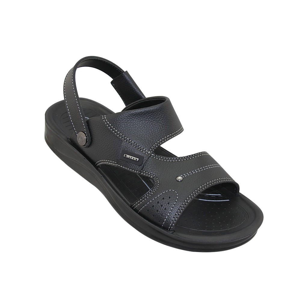 Sandal nam Bita's SUM.79 (Đen + Vàng bò)