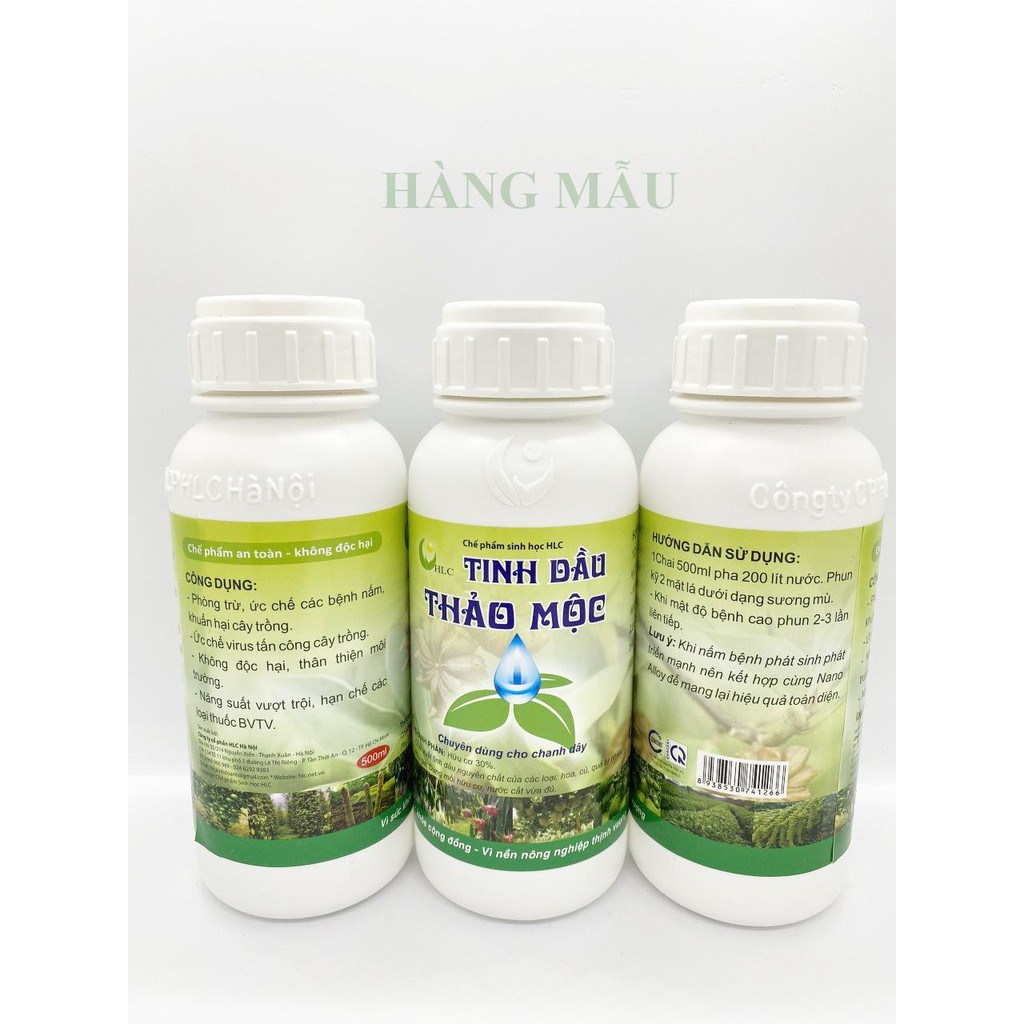 TINH DẦU THẢO MỘC HLC 500ML - ĐẶC TRỊ NẤM, VI KHUẨN, PHẤN TRẮNG TRÊN CÁC LOẠI CÂY TRỒNG